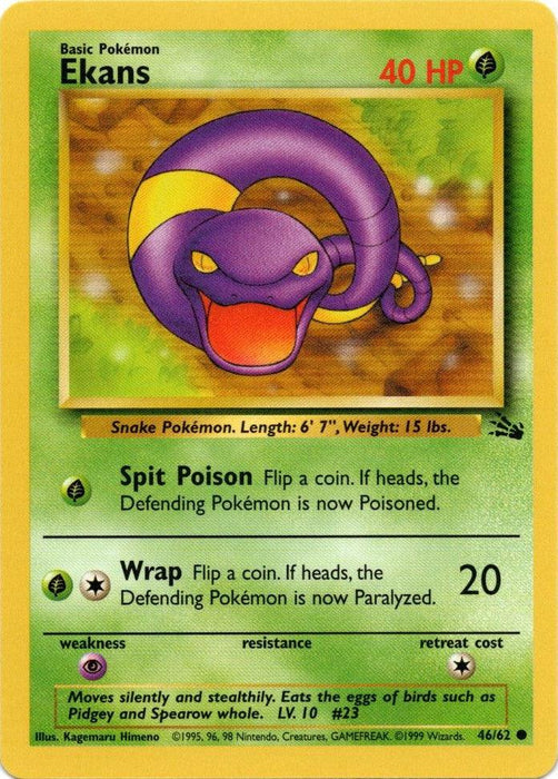 Ekans (46/62) [Fossil Unlimited] - for just $0.20! 