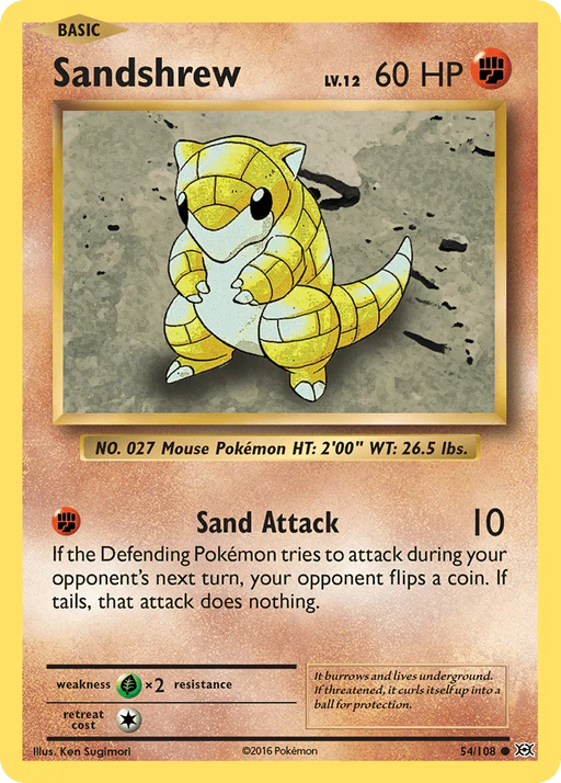 Sandshrew (54/108) [XY: Evolutions] - for just $0.10! 