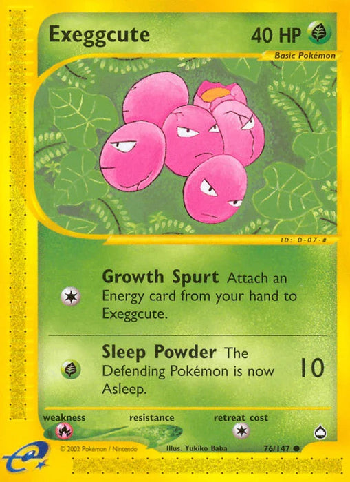 Exeggcute (76/147) [Aquapolis] - for just $0.90! 