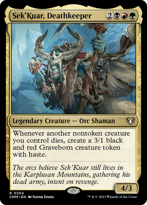 Sek'Kuar, Deathkeeper [Commander Masters] - Just $0.10! Shop now at Retro Gaming of Denver