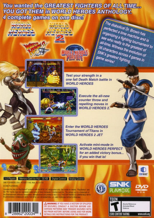 World Heroes Anthology – PlayStation 2 (PS2) - for just $16.99! 
