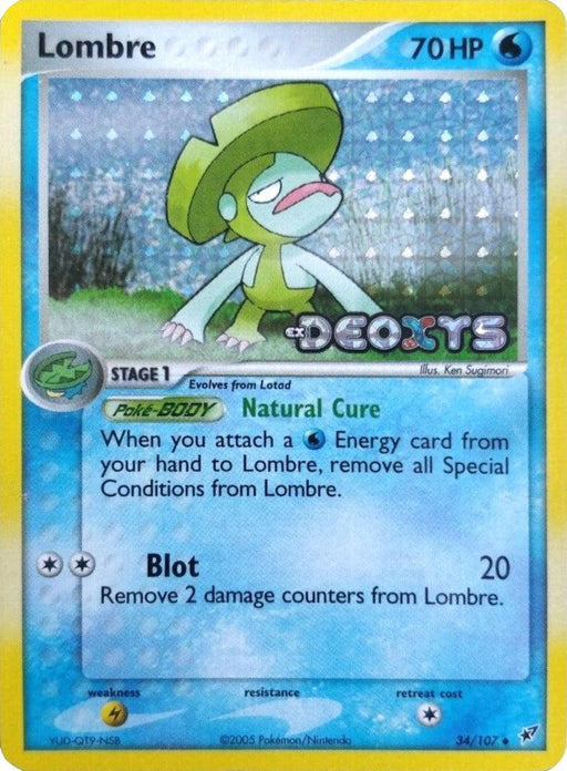 Lombre (34/107) (Stamped) [EX: Deoxys] - for just $9.40! 