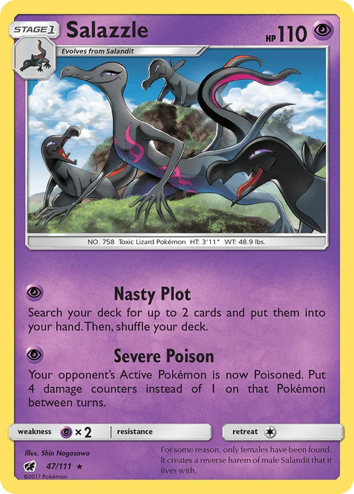 Salazzle (47/111) [Sun & Moon: Crimson Invasion] - for just $0.20! 