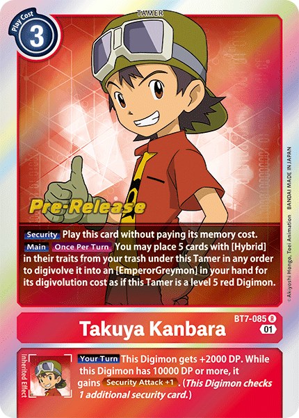 Takuya Kanbara [BT7-085] [Next Adventure Pre-Release Cards] - Just $0.45! Shop now at Retro Gaming of Denver