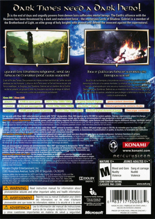 Castlevania: Lords of Shadow — Xbox 360 (X360) - for just $11.99! 