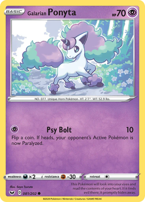 Galarian Ponyta (081/202) [Sword & Shield: Base Set] - for just $0.10! 
