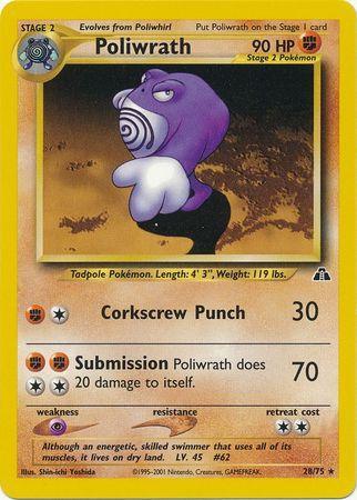 Poliwrath (28/75) [Neo Discovery Unlimited] - for just $2.50! 