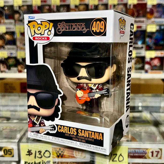 Funko Pop! Rocks Carlos Santana With Guitar #409 2024 Mexican Rock & Latin Jazz - for just $15! 