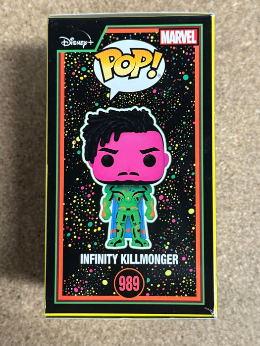 Funko Pop! Marvel Black Light Infinity Killmonger #989 What If? 2022 Exclusive - for just $10! 
