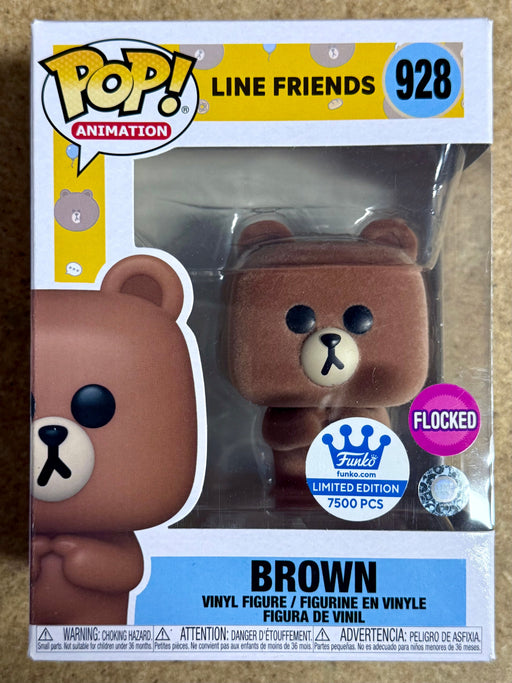 Funko Pop! Animation Flocked Brown #928 Line Friends 2021 Vaulted Exclusive - for just $15! 