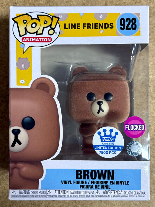 Funko Pop! Animation Flocked Brown #928 Line Friends 2021 Vaulted Exclusive - for just $15! 