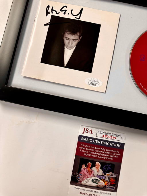 Framed Peter Gabriel Signed Shaking The Tree CD Booklet With JSA COA Genesis - for just $450! 