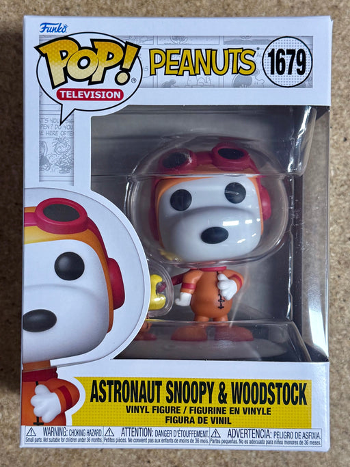 Funko Pop! Television Astronaut Snoopy With Woodstock #1679 Peanuts 2024 - for just $13! 