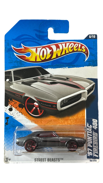 Hot Wheels (2011) Street Beasts '67 Pontiac Firebird 400 86/244, Dark Gray - for just $15.99! 