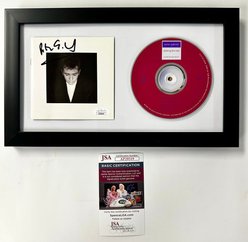 Framed Peter Gabriel Signed Shaking The Tree CD Booklet With JSA COA Genesis - for just $450! 