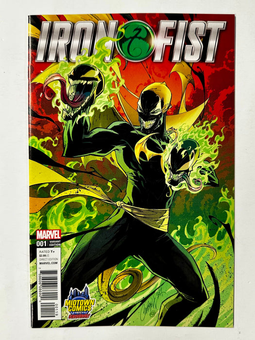 Iron Fist #1 J Scott Campbell Venomized Variant Midtown Comics Exclusive Color - for just $15! 