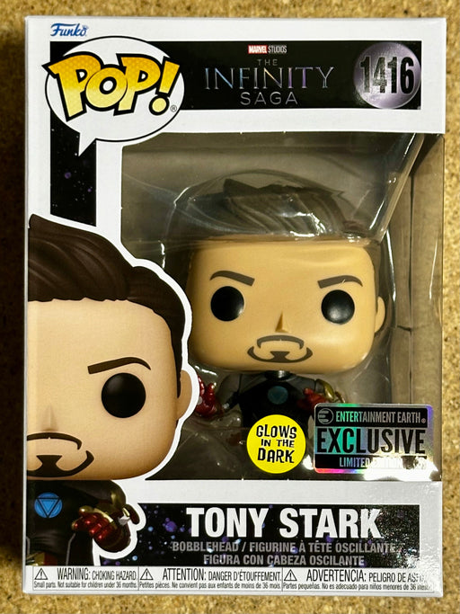 Funko Pop! Marvel Glow Tony Stark (Mark 42) #1416 Iron Man 3 MCU EE Exclusive - for just $15! 