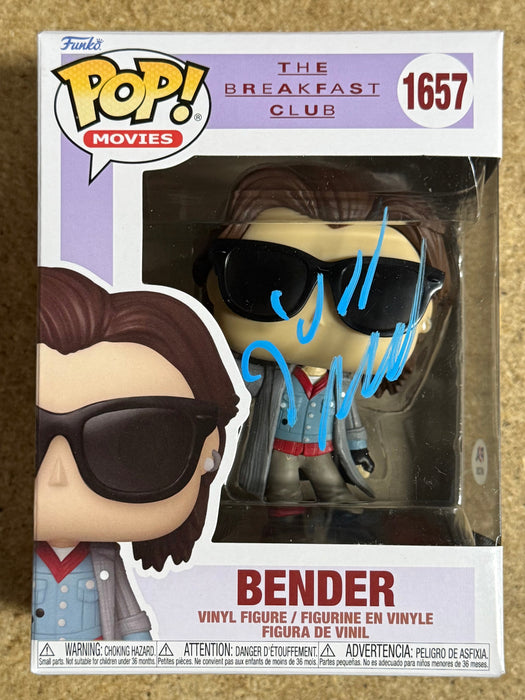 Judd Nelson Signed John Bender Breakfast Club Funko Pop! #1657 With PSA COA - for just $300! 