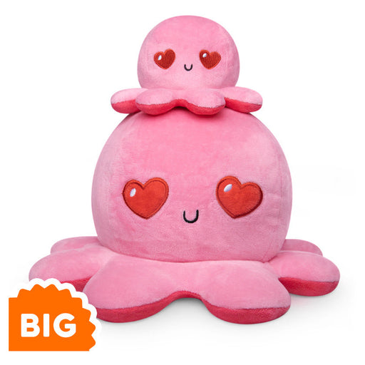 TeeTurtle Big Reversible Octopus: Love Light Pink/Pink (Big) - Premium Toys and Collectible - Just $39.99! Shop now at Retro Gaming of Denver