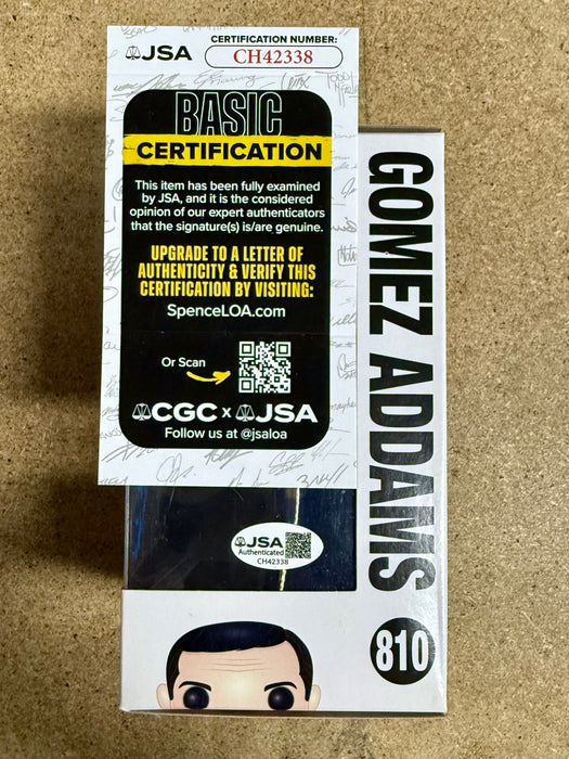 Luis Guzman Signed Gomez The Addams Family Wednesday Funko Pop! #810 With JSA COA - for just $275! 