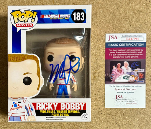 Will Ferrell Signed Ricky Bobby Talledega Nights Funko Pop! #183 With JSA COA - for just $850! 