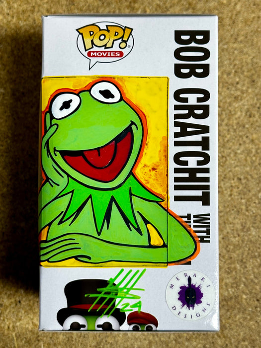 Bob Cratchet & Tiny Tim Muppets Kermit Funko Pop! #1457 With Custom Meraki Art Work - for just $85! 