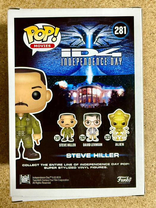 Will Smith Signed Steve Hiller Independence Day Funko Pop! #281 With JSA COA - for just $375! 