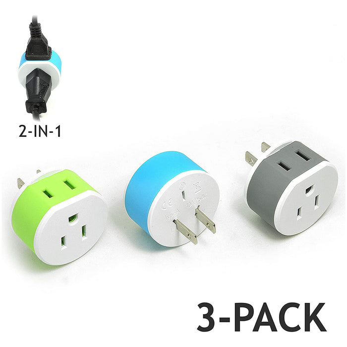 Japan, Philippines Travel Adapter - 2 in 1 - Type A - Compact Design (US-6) - Just $12.99! Shop now at Retro Gaming of Denver