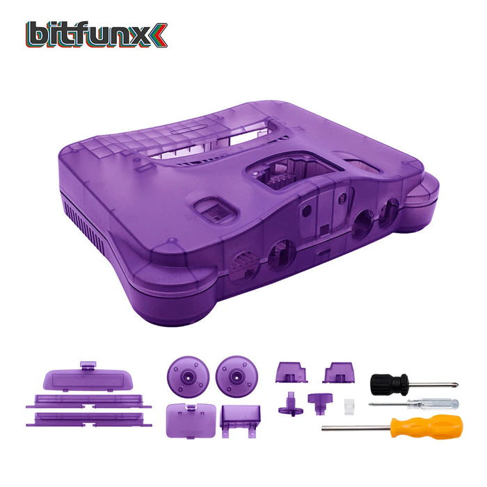 N64 Full Replacement Console Shell Housing Translucent Purple Nintendo 64 - for just $46.99! 
