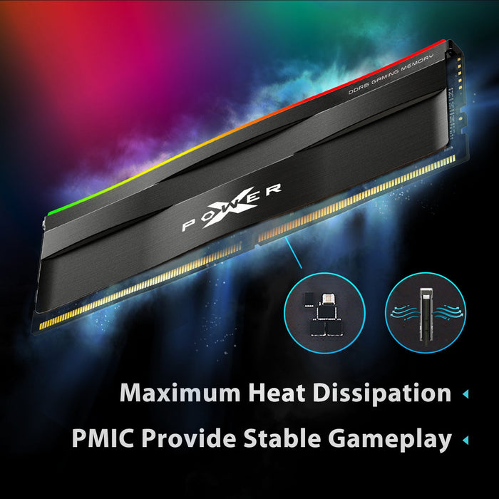 Silicon Power Zenith RGB DDR5 6000MT/s (PC5-48000) CL30 64GB(2x32GB) AMD Expo/Intel XMP 3.0 Dual Pack 1.35V Desktop Unbuffered DIMM - for just $841.97! 