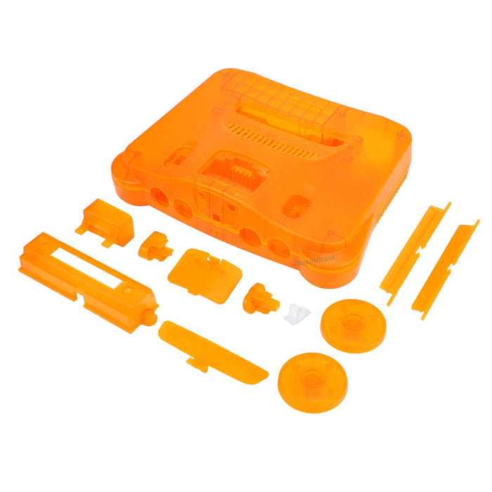 N64 Replacement Console Shell Housing Translucent Orange Nintendo 64 - for just $50.99! 