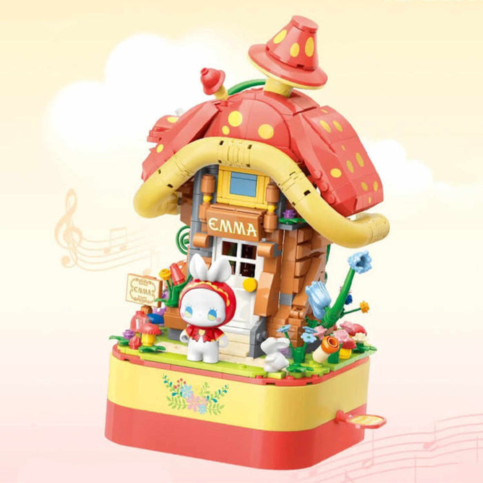 YCC Building Blocks: Emma Rotating Music Box Mushroom House - Just $38! Shop now at Retro Gaming of Denver