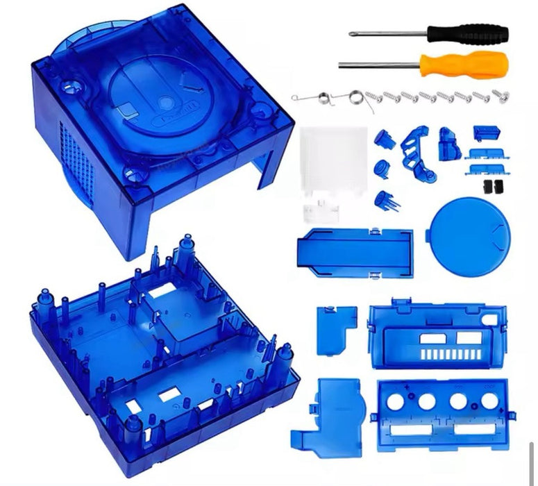 Gamecube Full Replacement Console Shell Housing Translucent Blue - for just $62.99! 