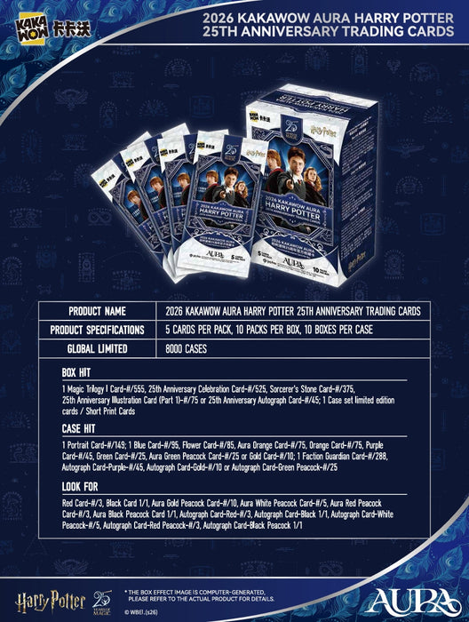 AURA: Harry Potter 25th Anniversary Trading Cards - Blaster Bundle - for just $50! 