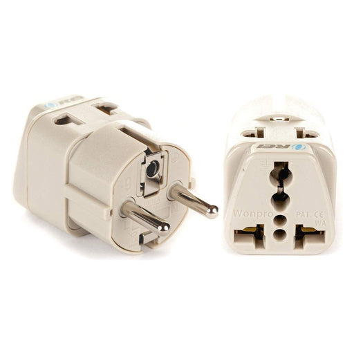 Germany, France Travel Adapter - 2 in 1 - Type E/F - Compact Design (DB-9) - Just $5.99! Shop now at Retro Gaming of Denver