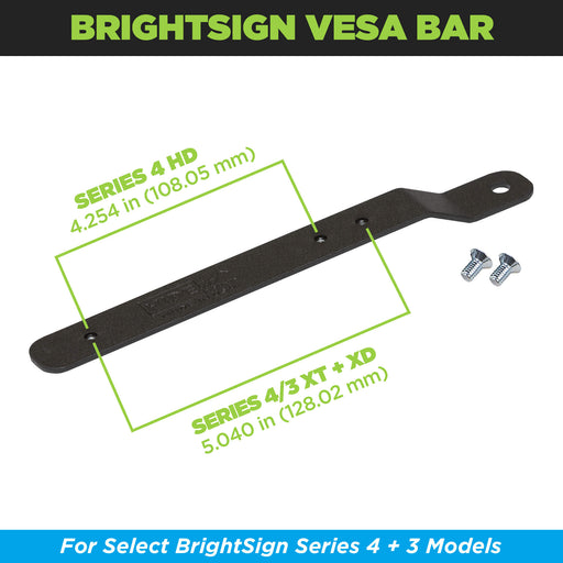 HIDEit BrightSign Bar | BrightSign VESA Adapter Mount  - for just $25! 