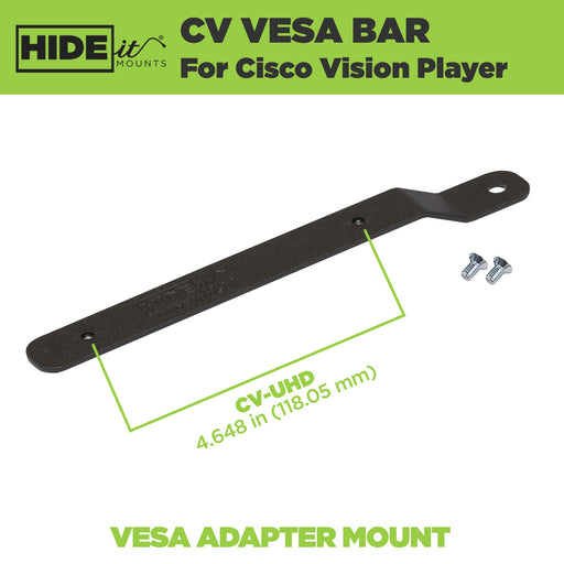 HIDEit CV | Adapter Bar for Cisco Vision UHD Media Player - for just $25! 