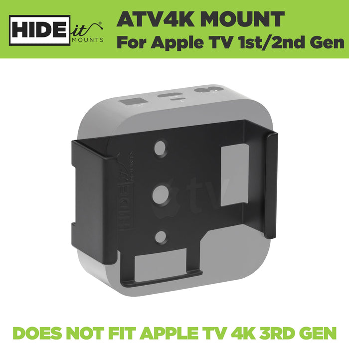 HIDEit ATV4K | 1st + 2nd Gen Apple TV 4K Wall Mount - for just $17! 