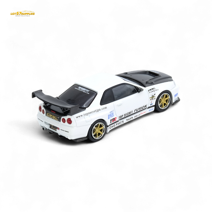 Inno64 Top Secret R34 GT-R White 1:64 - for just $29.99! 
