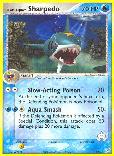 Team Aqua's Sharpedo (18/95) [EX: Team Magma vs Team Aqua] - Just $1.10! Shop now at Retro Gaming of Denver