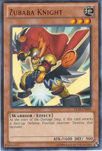 Zubaba Knight (Red) [DL15-EN008] Rare - for just $0.45! 