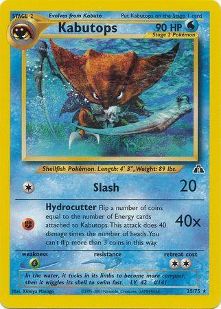 Kabutops (25/75) [Neo Discovery Unlimited] - for just $3.10! 