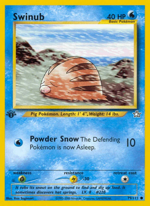 Swinub (79/111) [Neo Genesis 1st Edition] - for just $0.30! 