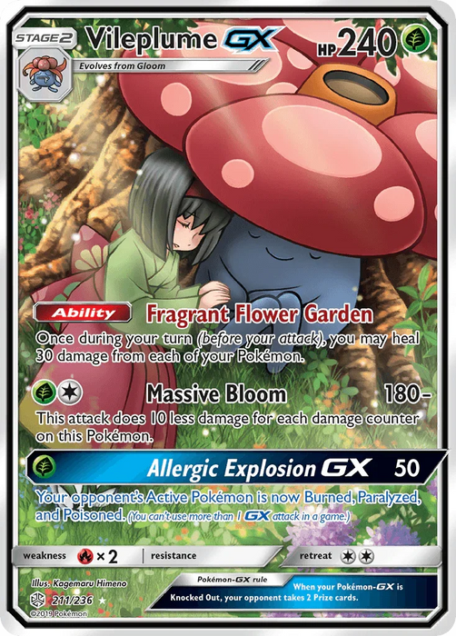Vileplume GX (211/236) [Sun & Moon: Cosmic Eclipse] - for just $47! 