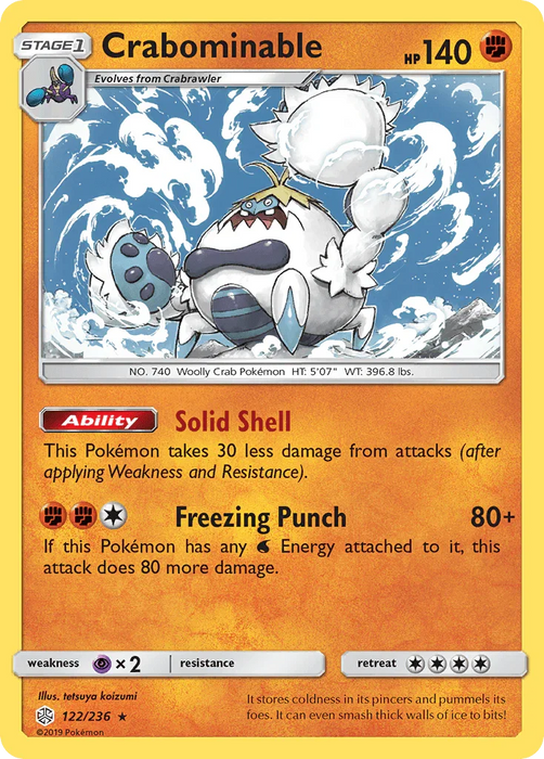 Crabominable (122/236) [Sun & Moon: Cosmic Eclipse] - for just $0.10! 