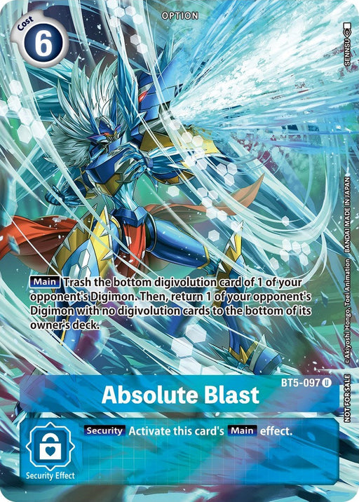 Absolute Blast [BT5-097] (Summer 2022 Dash Pack) [Battle of Omni Promos] - Just $1.05! Shop now at Retro Gaming of Denver