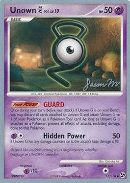 Unown G LV.17 (57/106) (Queengar - Jason Martinez) [World Championships 2009] - Just $0.70! Shop now at Retro Gaming of Denver