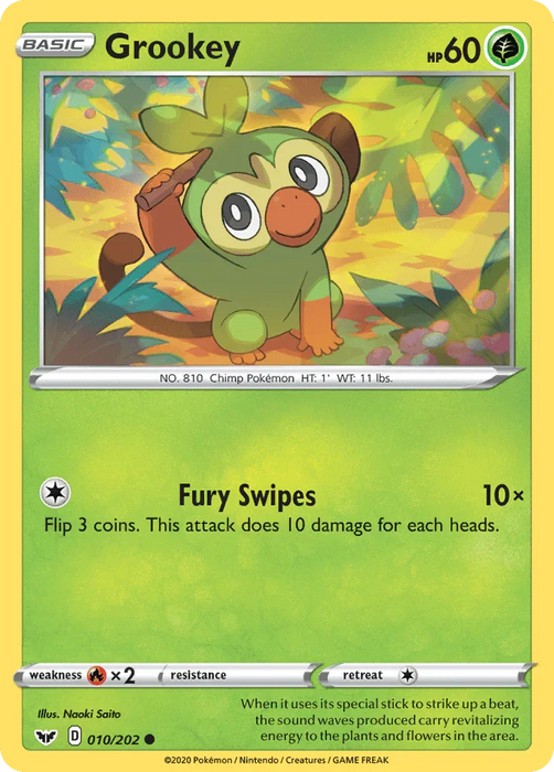 Grookey (010/202) [Sword & Shield: Base Set] - for just $0.10! 
