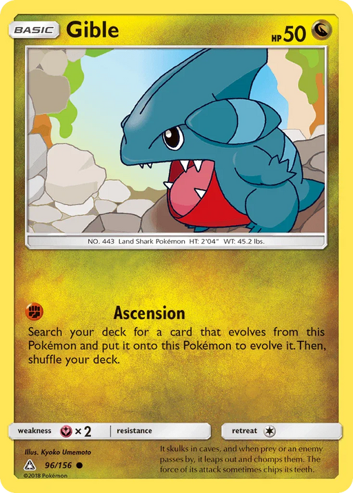 Gible (96/156) [Sun & Moon: Ultra Prism] - for just $0.10! 