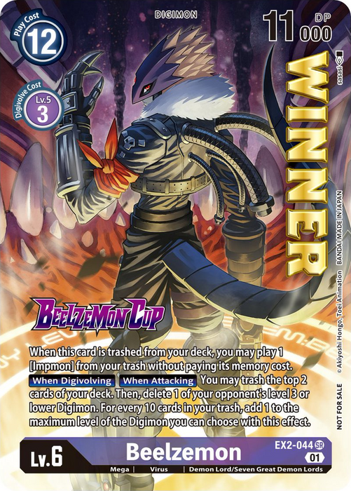 Beelzemon [EX2-044] (Beelzemon Cup Winner) [Starter Deck: Beelzemon Advanced Deck Set Promos] - Just $1.95! Shop now at Retro Gaming of Denver